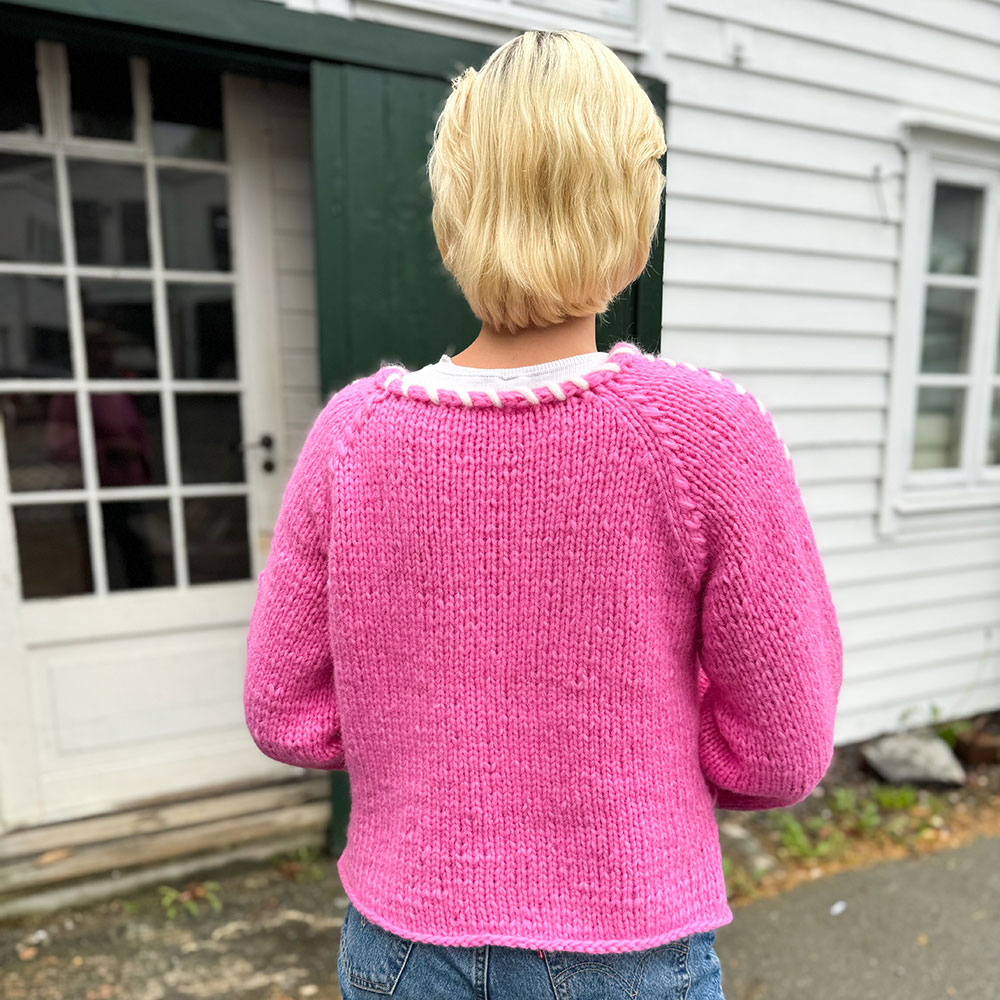 Sorbonne stitch-sweater in pink